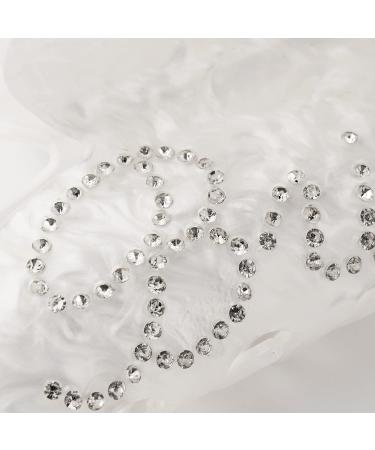 Bride Acrylic Hair Clip - Double-Side Rhinestone Bride Logo | Wedding & Bachelorette Hair Decorations - Buy Online on GoSupps.com