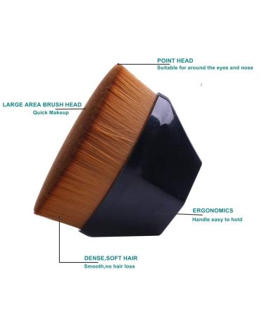 Professional High-Density Foundation Brush for Liquid & Cream Makeup - Versatile Blending Tool - Buy Online on GoSupps.com