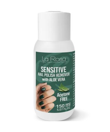 La Rosa LaRosa Acetone Free Nail Polish Remover 150ml Sensitive to Aloe Vera for gentle and reliable nail polish removal especially suitable for brittle nails