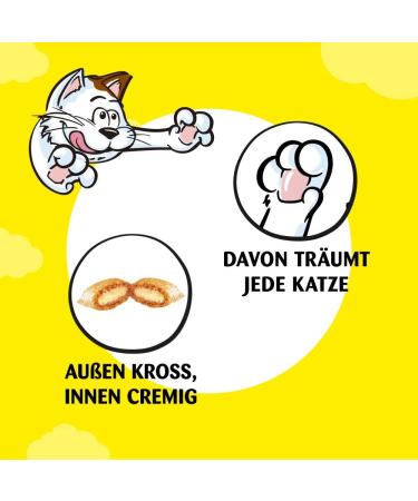 Buy Dreamies Mix Cat Snacks - Chicken & Duck Crispy & Creamy - 360g (6 x 60g) - International Shipping Available - Buy Online on GoSupps.com