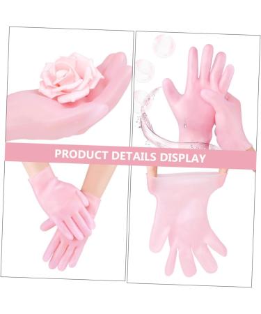 Housoutil 1 Pair Beauty Protective Glove Tropical Headdress Exfoliating Hand Gloves Dry Rough Hand Moisturizing Skin Hand Gloves Led Eyebrow Clip Sebs Cosmetic Dry Skin Miss Pink - Buy Online on GoSupps.com