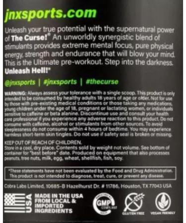 JNX The Curse! Orange Mango 250 g - Buy Online on GoSupps.com