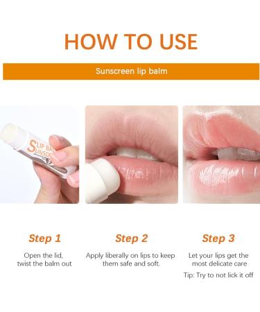 Sunscreen Lip Balm - Lip Care Products | Fruit Flavor SPF 30 Sunscreen Long Lasting Moisturizing Lip Balm for Very Chapped Lips Jingan - Buy Online on GoSupps.com