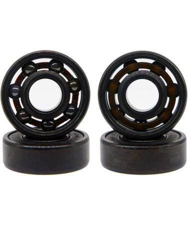 Z-FIRST High Speed 608RS Hybrid Black Ceramic Bearings for Longboard, Inline Skates, Skateboard, Scooters - Pack of 4 (Black) - Buy Online on GoSupps.com