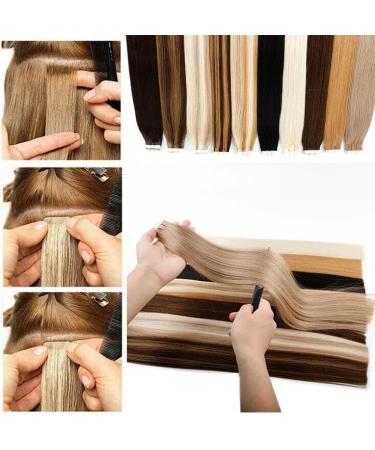 HAIRIFIC Tape-In Real Hair Extensions Remy Hair Extensions 20 Wefts 2.5 g Each Total 50 g (40 cm 02 - Dark Brown) 40 cm 02 - Dark Brown - Buy Online on GoSupps.com