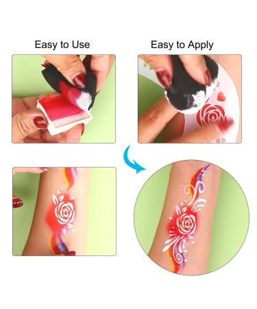 Bowitzki Petals Face Paint Sponges - 10 Pieces for Body Paint and Art Work - Buy Online on GoSupps.com