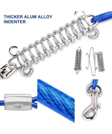 Buy Hofleine 3m/5m Dog Leash - Shock-Damping Cable Leash for Medium & Large Dogs | Ideal for Camping Garden Running & Park - Free Blue Color - Buy Online on GoSupps.com