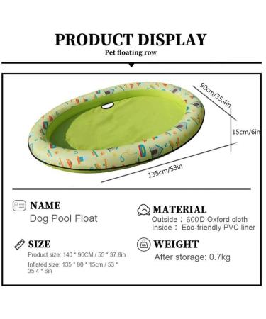 Nobranded Dog Pool Float Portable Swimming Pool Floating Row Bed Inflatable Beach Toy For Small And Large Dogs (C) - Buy Online on GoSupps.com
