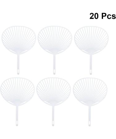 HEALLILY Wedding Frame Fan Making Supplies 20pcs Japanese Paper Fan Frame Uchiwa Frame DIY Hand-held Fan Frame Kit for DIY Crafts (White) Hand- Held Fan Framework Handheld Fans - Buy Online on GoSupps.com