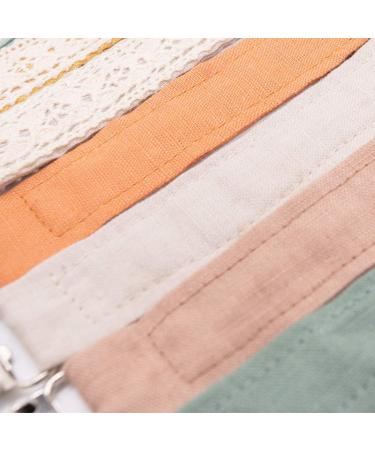 Haorw Pacifier Chain & Strap with Clip - Plain Cotton Linen 1 Piece | Secure & Stylish Baby Accessory - Buy Online on GoSupps.com