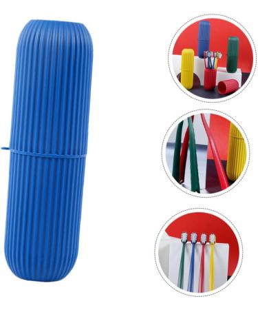 Minkissy Toothbrush Covers 8 Pack Blue Plastic for Sensitive Gums Travel & Whitening | Ideal Cleaning Solution for Households - Buy Online on GoSupps.com