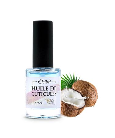 OCIBEL - Coconut Scented Cuticle Oil. Moisturize, soothe, regenerate, nourish and promote healthy nail growth, pack of 1 (1 x 11 ml)