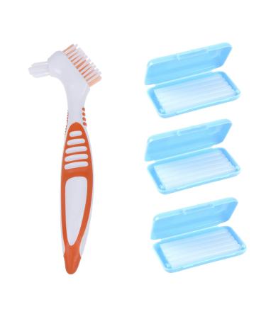 Orthodontic wax double-headed toothbrush for better cleaning of the gums braces streaks dental wax to relieve irritation and pain