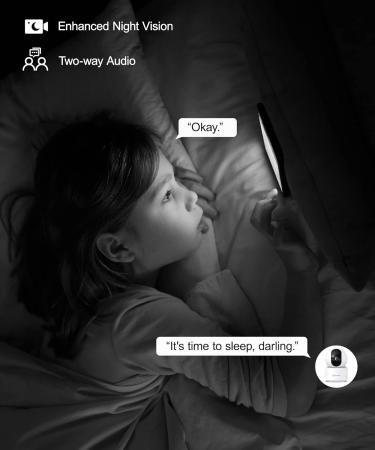 Galayou 2K Indoor Security Camera: WiFi Pet Camera with Night Vision, Siren & SD Card Storage - Works with Alexa & Google Assistant - Ideal for Baby, Dog, Elder, Nanny - 1 Count - Buy Online on GoSupps.com