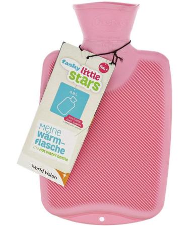 Fashion 6442 Halblanelle Heat Bottle - Odorless Recyclable & Durable 0.8L Pink - Seamless & Robust Design for Optimal Comfort - Buy Online on GoSupps.com