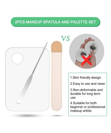 WXJ13 Makeup Spatula & Palette Set - 6 Pieces for Eye Shadow Nail Art & Foundation - Stainless Steel & Leather Covers - International Shipping Available - Buy Online on GoSupps.com