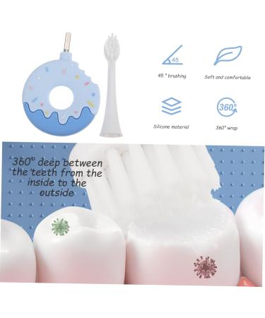 Minkissy Soft Fur Toddler Toothbrush - Blue Silicone Head - 1 Pack | Gentle Oral Care for Kids - Buy Online on GoSupps.com