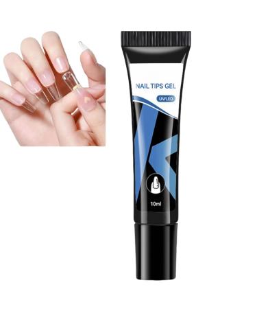 Solid Nail Gel Glue for Press On Nails Nail Glue Extra Strong Gel Nail Glue for Nail Extensions Strengthening Strong Nail Glue Rhinestone Glue Gel Nail Bond Glue for False Nails Nail Extension Glue