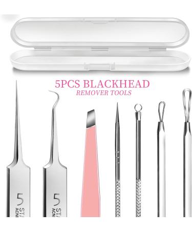 Teenitor Blackhead Remover Kit - 5 Piece Acne & Pimple Extraction Tool Set for Clear Skin | Includes Extractors & Tweezers - Buy Online on GoSupps.com