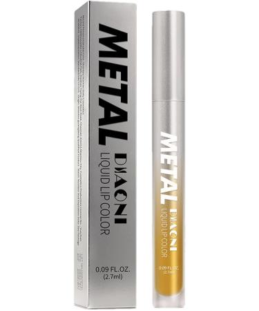 Gold Lipstick | 2 in 1 Gold Shimmer | 2.7ml Waterproof Gold Eyeshadow High Gloss Non-Sticky Lip Gloss Shimmer Eyeshadow for a Wobblo - Buy Online on GoSupps.com