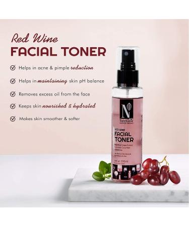 Premium Wine Facial Kit for Oily Skin Anti-Aging & Acne Treatment | 250g + 10ml | Includes Red Wine Face Wash & Toner | Sulphate Free - Buy Online on GoSupps.com