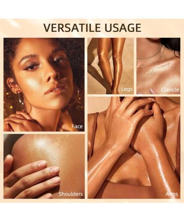 Ofanyia Face Body Luminizer Waterproof Long-lasting Smooth Shimmer Face Body Glow Illuminator Bronzer Smooth Shine Liquid Foundation Waterproof Moisturizing Body Highlighter (03# BRONZE GOLD) 03# BRONZE GOLD 40 g (Lot de 1) - Buy Online on GoSupps.com