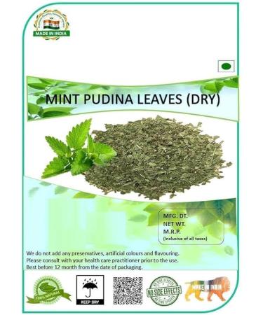 sm Pudina Leaves Mint (100 gms Pudina On Sun Roof Dry Leaves - Buy Online on GoSupps.com