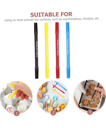 HOMSFOU 16 Pcs Baking Pen Decorating Cake Pens Baking Edible Pens Paint Pen Pens Marker Pastry Icing Pen Biscuit Markers Pen Edible Markers Pens Dual Tip Markers Plastic Food Double Head - Buy Online on GoSupps.com