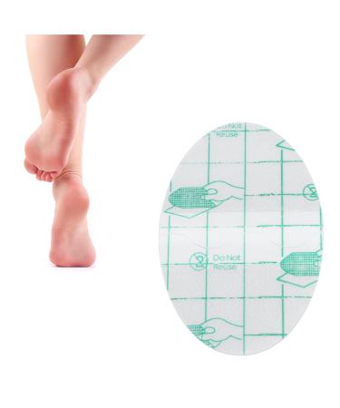 100PCS PU Anti Wear Shoe Sticker Blister Prevention Protection Pad Waterproof Anti wear Shoe Sticker Heel Protectors Protect Skin from Rubbing Shoes (Skin Color with Cushion) Transparent