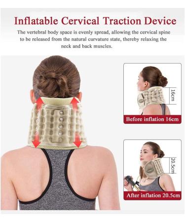 Inflatable Neck Traction Device for Pain Relief | Cervical Vertebra Brace & Home Therapy - Buy Online on GoSupps.com