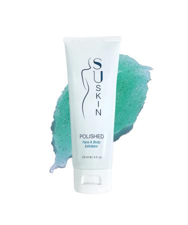 Su-Skin Brightening Scrub Face and Body Microdermabrasion Exfoliator Gentle Cleanser for All Skin Types Remove Dead Skin