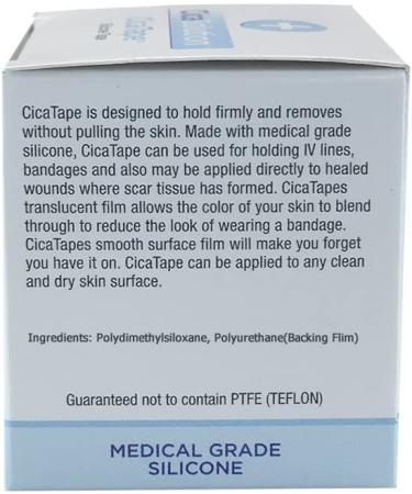 CicaTape Soft Silicone Tape 1.57in x 59in - Hypoallergenic Skin-Friendly Adhesive - Buy Online on GoSupps.com