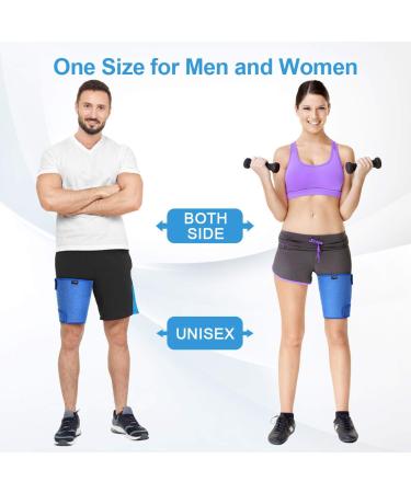 Doact Thigh Brace Support - Adjustable Compression Sleeve for Hamstring, Quad, and Groin Pain Relief - Buy Online on GoSupps.com
