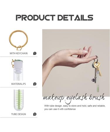 FOMIYES 10 Pcs Keychain Mascara Brush Mascarades for Women Diamond Mascara Wands with Tube Test Tube Crystal - Buy Online on GoSupps.com
