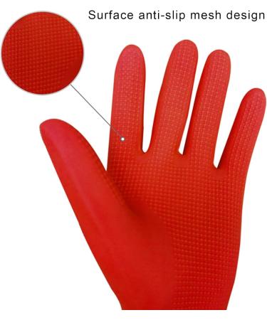 GIFZES Cleaning Gloves Full Hand Protection Gloves Waterproof Non-slip Dishwashing Gloves Heat-insulated Kitchen Cleaning Tool Red S - Buy Online on GoSupps.com