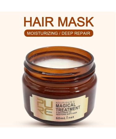 2 Pack Magical Hair Treatment Mask - Advanced Molecular Formula for Soft and Smooth Hair - 5 Seconds to Restore Dry Ends - 60ml (2pcs) - Buy Online on GoSupps.com