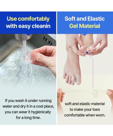 Aider Therafoot Mini Bunion Corrector - Soft Gel Pinky Toe Separator & Pain Relief - 1 Set for Left & Right Feet - Buy Online on GoSupps.com