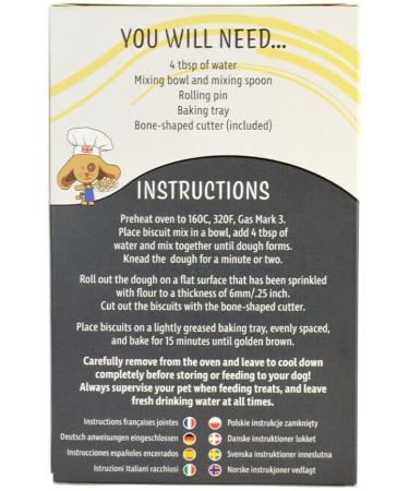 Oggi's Oven Dog Cheese Biscuit Baking Mix Kit 150g with Cutter - Homemade Treats for Your Pup - Buy Online on GoSupps.com