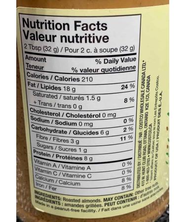 Kirkland Signature Creamy Almond Butter 765g - Buy Online on GoSupps.com