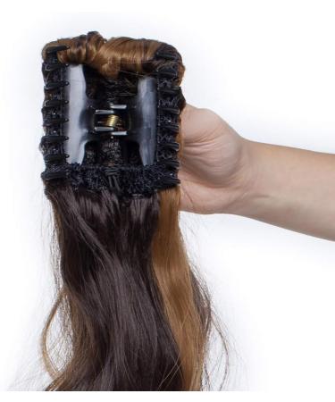 Silk-co 24 inches Claw on Hair Extensions Ponytail Clip in Pony Tail Long Hair Piece Wavy Curly Synthetic Chocolate Brown&Brown 24inch (Pack of 1) Chocolate Brown&Brown - Buy Online on GoSupps.com