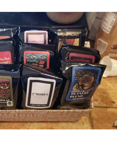Indulgent Coffee Selection Gift Box | 12 Flavored 1.75oz Arabica Coffee Samplers - Buy Online on GoSupps.com