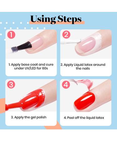 Beetles Gel Polish Liquid Latex - 15ml Peel Off Cuticle Guard & Protector for Nails - White Latex Barrier for Perfect Nail Art - Buy Online on GoSupps.com