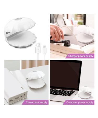 SAVILAND Mini LED Nail Lamp - 18W Portable UV LED Lamp for Gel Nails | Quick-Dry USB Nail Dryer for Professional Manicures at Home - Buy Online on GoSupps.com