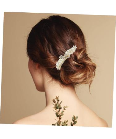DOITOOL Alloy Rhinestone Hair Comb Bridal Hair Clip Rhinestone Headband Bridal Flower Comb Bridal Hair Accessories for Wedding Pearl Hair Comb Rhinestones Bun Bridesmaid Girl - Buy Online on GoSupps.com