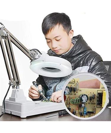 Magnifying Glasses for Hobbies Reading Magnifier 20x Magnifying Glass - High Magnification Magnifying Glass HD Desktop Magnifying Glass with LED Light Old Man Reading Repair Mobile Phone Repa - Buy Online on GoSupps.com