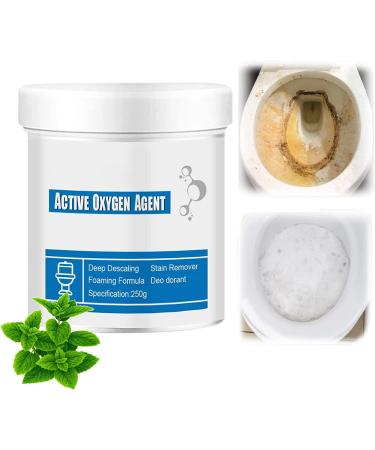 Toilet Active Oxygen Agent All Purpose Cleaning Powder Toilet Bowl Foam Cleaner Powerful Pipe Dredging Agent Toilet Bowl Cleaners Effectively Cleans Stubborn Dirt from The Toilet (1 Pcs 250g)
