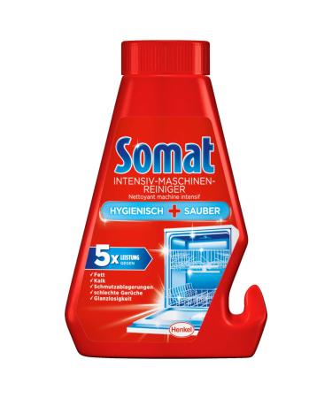 Somat Intensive Dishwasher Machine Cleaner and Descaler - Fights Stubborn Fat, Grease, and Limescale - 250 ML, 2 Pack
