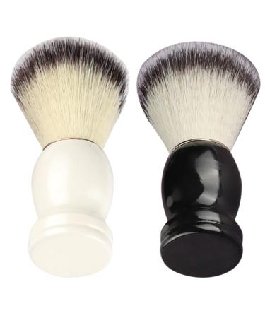 Fomiyes 2st manual razor brush mustache-rasis tool Razor accessories for men beard brush Barturry brush cleaning accessories multi-purpose rasier brush household gift man wooden handle