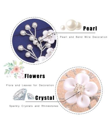 Flayem Wedding Hairpins - Silver Rhinestone Bridal Jewelry & Hair Accessories (2 Pieces) for Women & Girls - Buy Online on GoSupps.com
