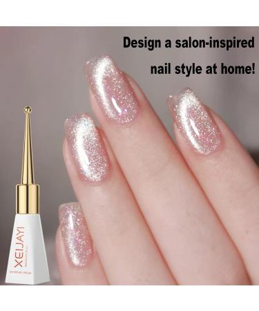 Cat Eye Gel Nail Polish Jelly Pink Magnetic Nail Polish with Magnet Soak-Off UV/LED Holographic Gel Nail Polish DIY Manicure Nail Salon at Home 10ML - Buy Online on GoSupps.com